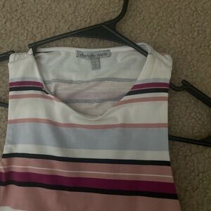 Striped Charlotte Russe Crop Top